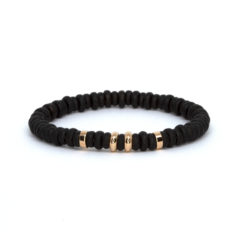 pulsera de oro y bronce